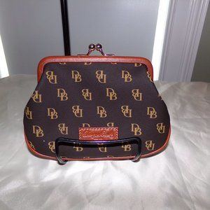 Dooney & Bourke "Gretta" Brown  Large Framed Coin Purse